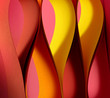 Warm colors tulip drop forms