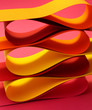 Warm color arc wave forms