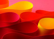 Warm color arc wave form Warm color arc wave form