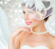 Bride portrait. Wedding dress
