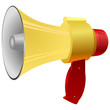 Vector illustration of a megaphone.