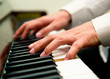 Male hands playing the piano Male hands playing the piano