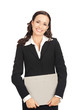 Businesswoman with folder