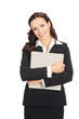 Businesswoman with folder