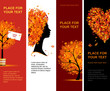 Autumn banners vertical for your design