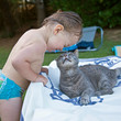 Tendre câlin à Monsieur Le Chat