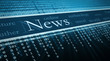 technology background, News text in perspective technology background, News text in perspective