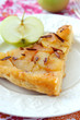 Apple pie with caramel and cinnamon. Apple pie with caramel and cinnamon.