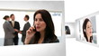 Montage of Business Communication