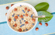 Oat nuts with blueberries