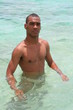 Handsome Man in The Caribbean Sea