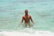 Handsome Afro European Man enjoying the Seaside