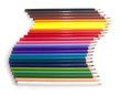panel de crayons multicolore