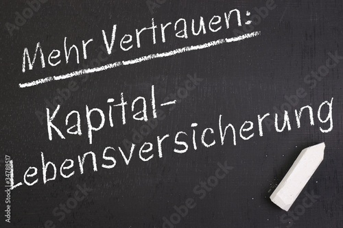 Illustration: Kapital - Lebensversicherung Kapital - Lebensversicherung