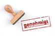 genehmigt