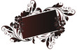 cadre vintage bordeau