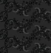 Seamless black and silver foliage pattern Seamless black and silver foliage pattern