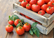 Tomato on the table.