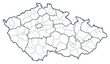 Czech republic vector map.