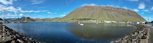 Photo: Panorama de la baie d'Isafjordur en Islande Panorama de la baie d'Isafjordur en Islande