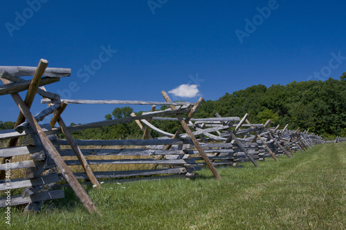 Photo: Split Rail Fence Near Forest Split Rail Fence Near Forest
