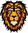 Lion Head Graphic Mascot Logo