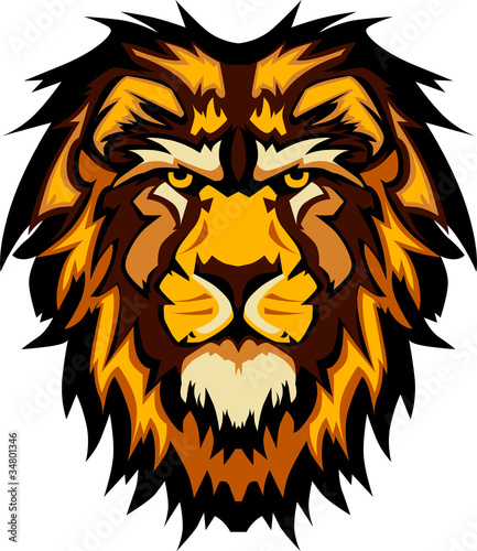 Vector: Lion Head Graphic Mascot Logo Lion Head Graphic Mascot Logo