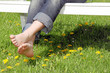 Photo: Ausruhen auf einer Gartenbank Ausruhen auf einer Gartenbank