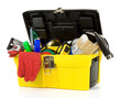 tools and instruments in plastic box tools and instruments in plastic box