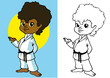 sport, child and martial art, clipart for kids sport, child and martial art, clipart for kids