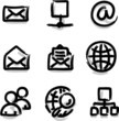 Web icons marker colour internet