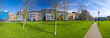modern residential area of Amsterdam. Park