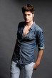 Fashion shoot with male model
