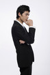 Businessman in deep thought