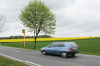 Radarkontrolle auf Landstraße