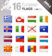 Angle Stickers - European Flags