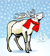 Hirsch im Schnee Hirsch im Schnee