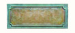 bronze plate isolated, empty metal frame
