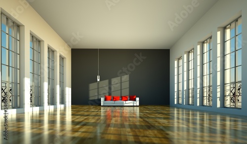 Photo: Wohndesign - Loft mit Sofa Wohndesign - Loft mit Sofa