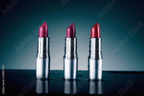 Photo: Three lipsticks Three lipsticks