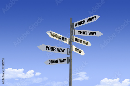 Illustration: Street Signs_MultipleWays Street Signs_MultipleWays
