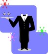 waiter with formal tuxedo and tails