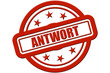 Sternen Stempel rot rel ANTWORT