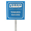 3D bus stop sign