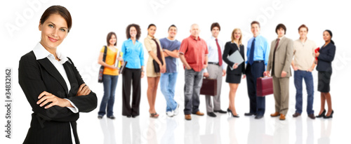 Photo: Business people team. Business people team.
