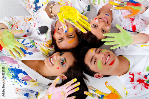 Photo: Group of painters Group of painters