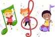 Vector: Music Kids Music Kids