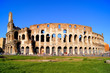 The famous symbol of Rome, the Colosseum The famous symbol of Rome, the Colosseum