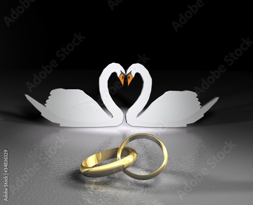 Illustration: wedding rings wedding rings