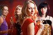 young girls  on the party